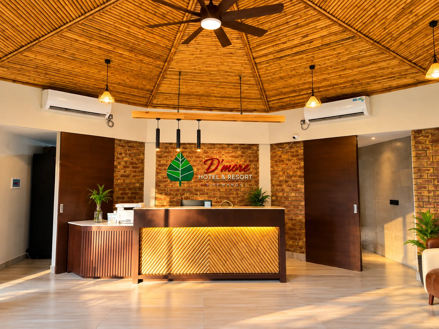 Reception lobby at D'more Sreemangal