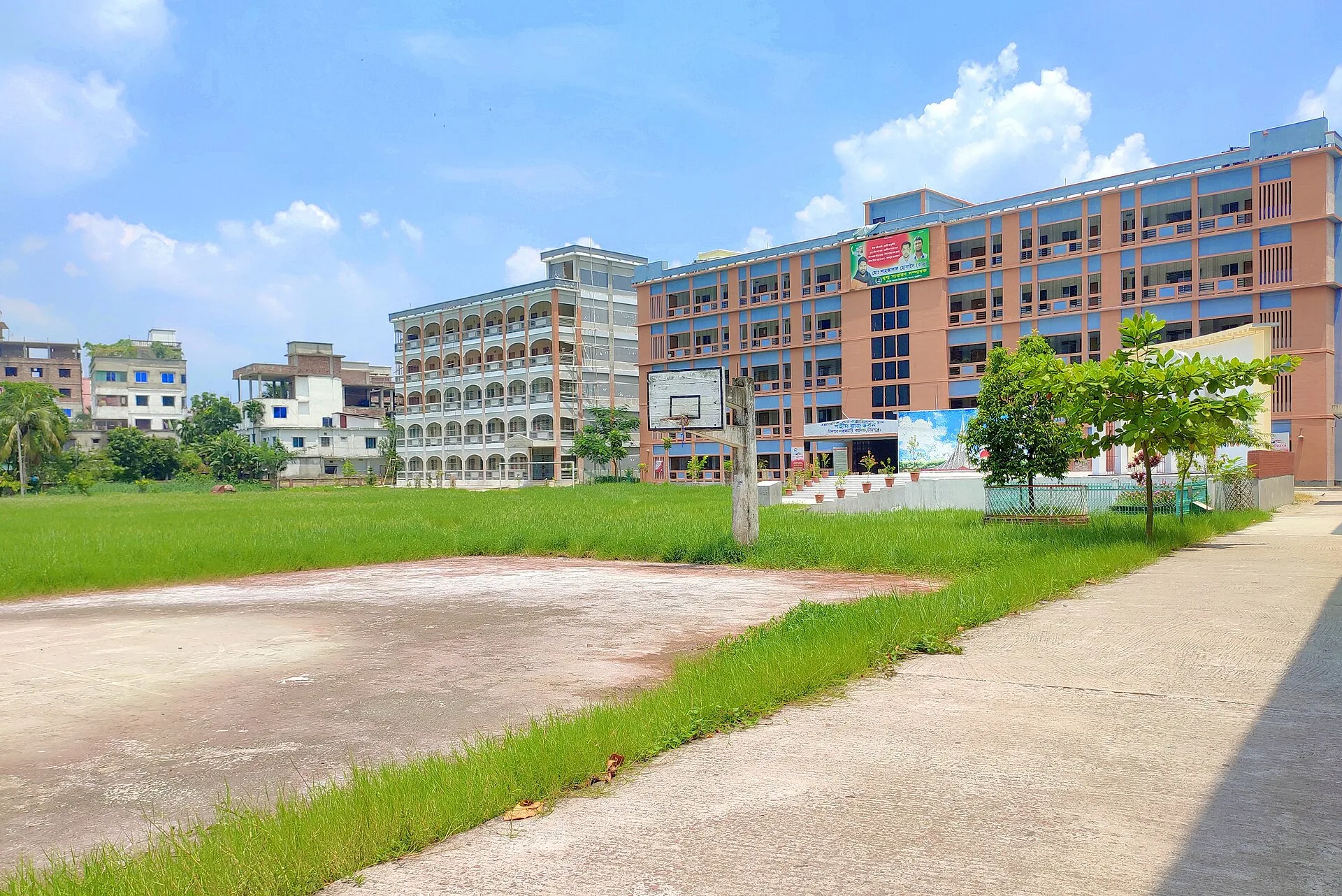 arial view of Chandpur Govt. College