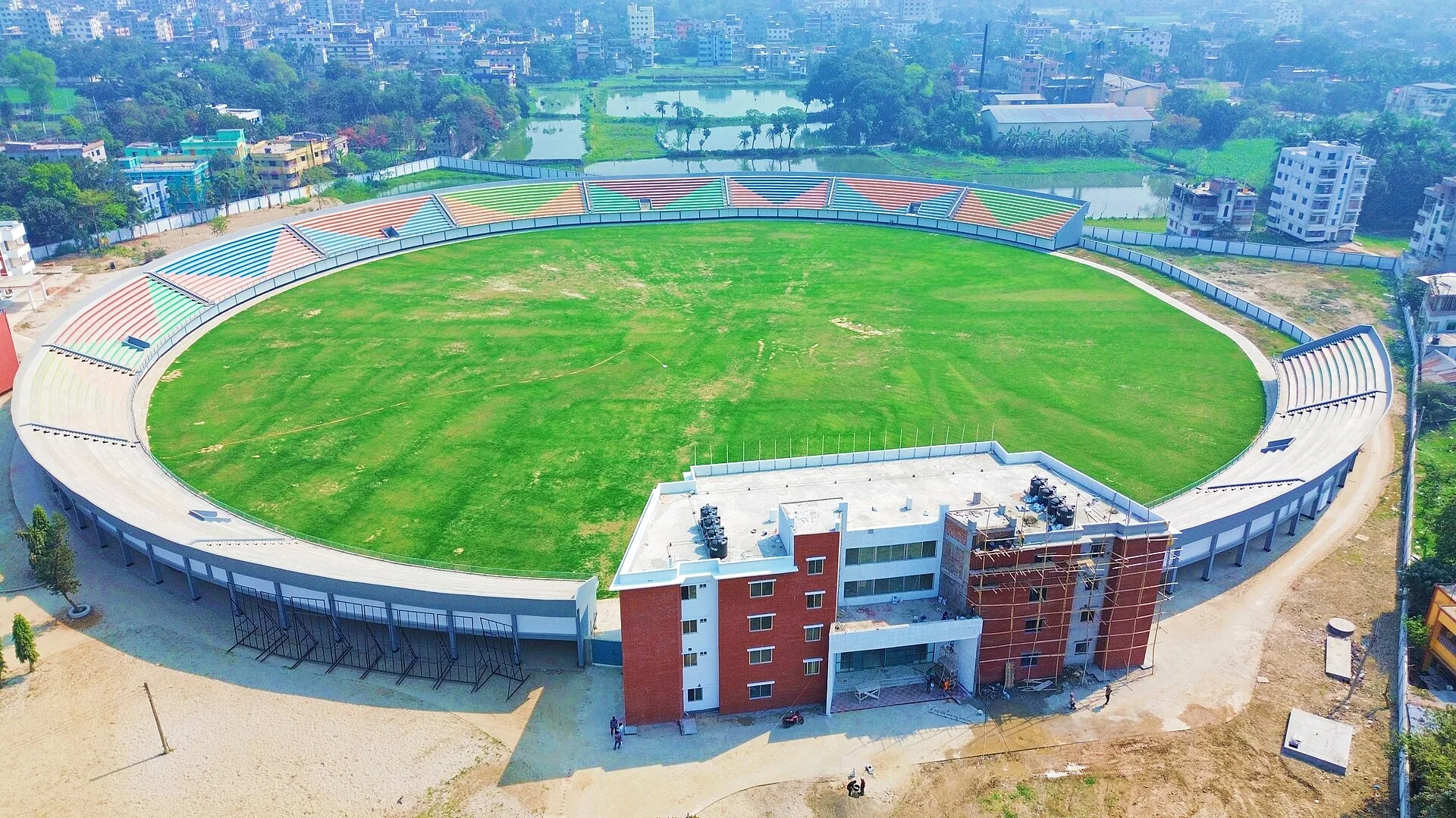 Drone view of Kushtia Stadium