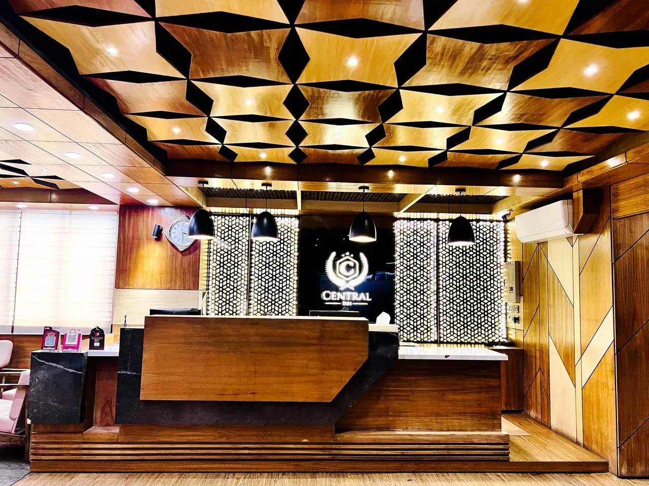 Reception lobby at Central Inn City Center Dhaka
