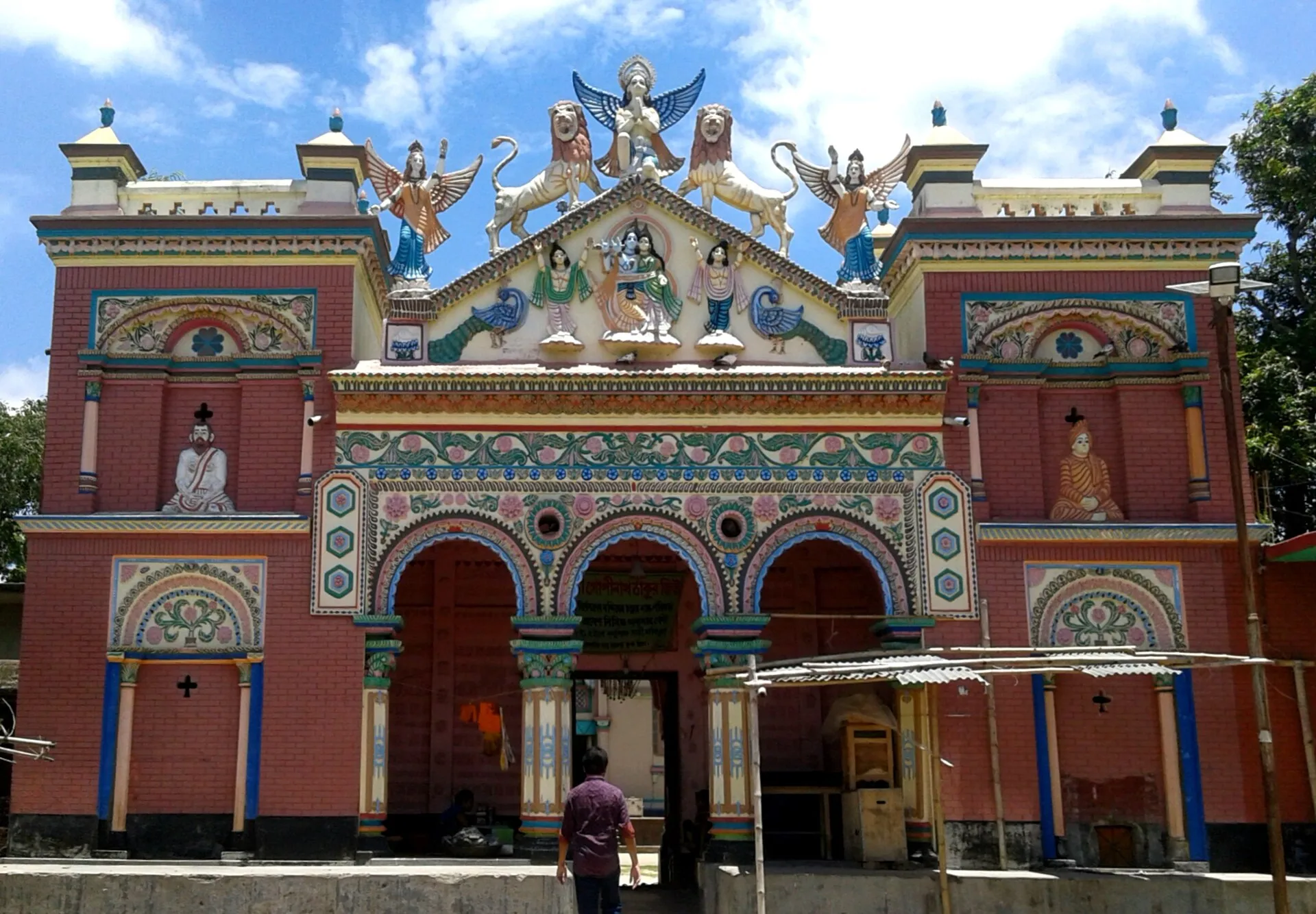 External entrance of the ancient Gopinathpur Templr, located at Akkelpur upazila of Joypurhat district in Bangladesh
