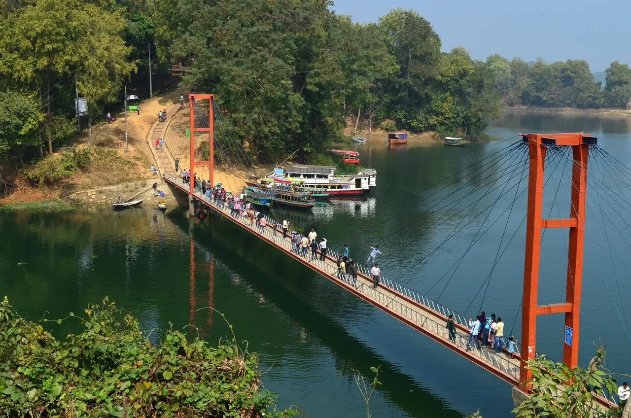Hanging Bridge, Kaptai Lake, Rangamati, Chittagong.