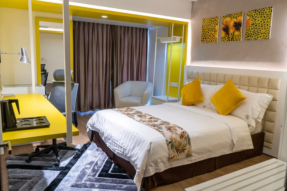 Deluxe king room at Grand River View Hotel Rajshahi
