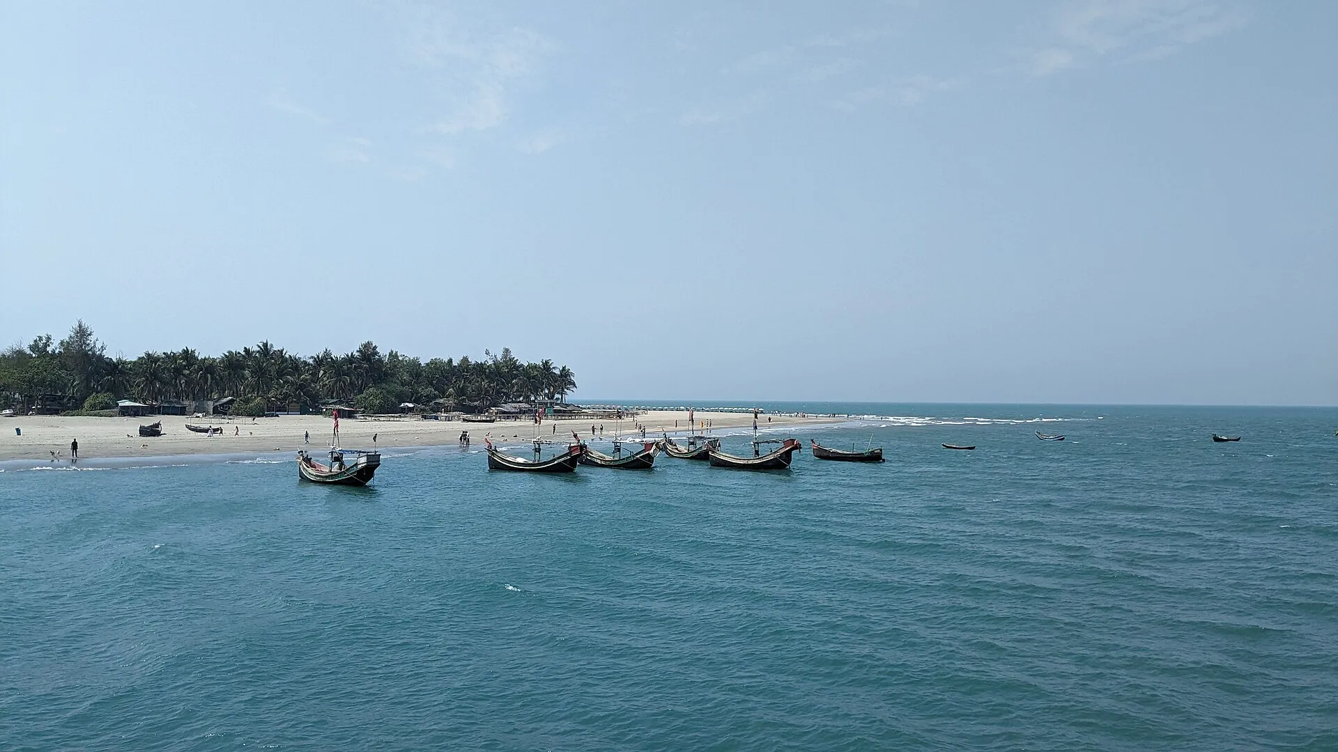 Scenic view of Saint Martin Island, Bangladesh