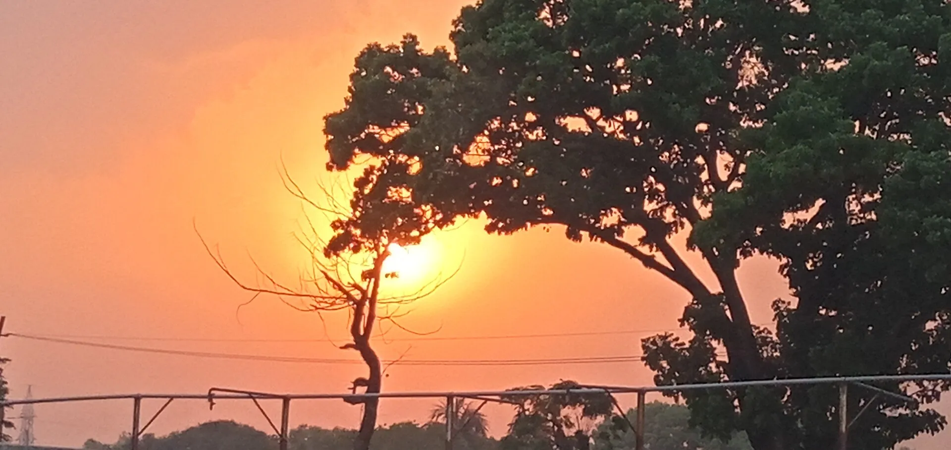 Sunset at the Karatoya River near Panchagarh