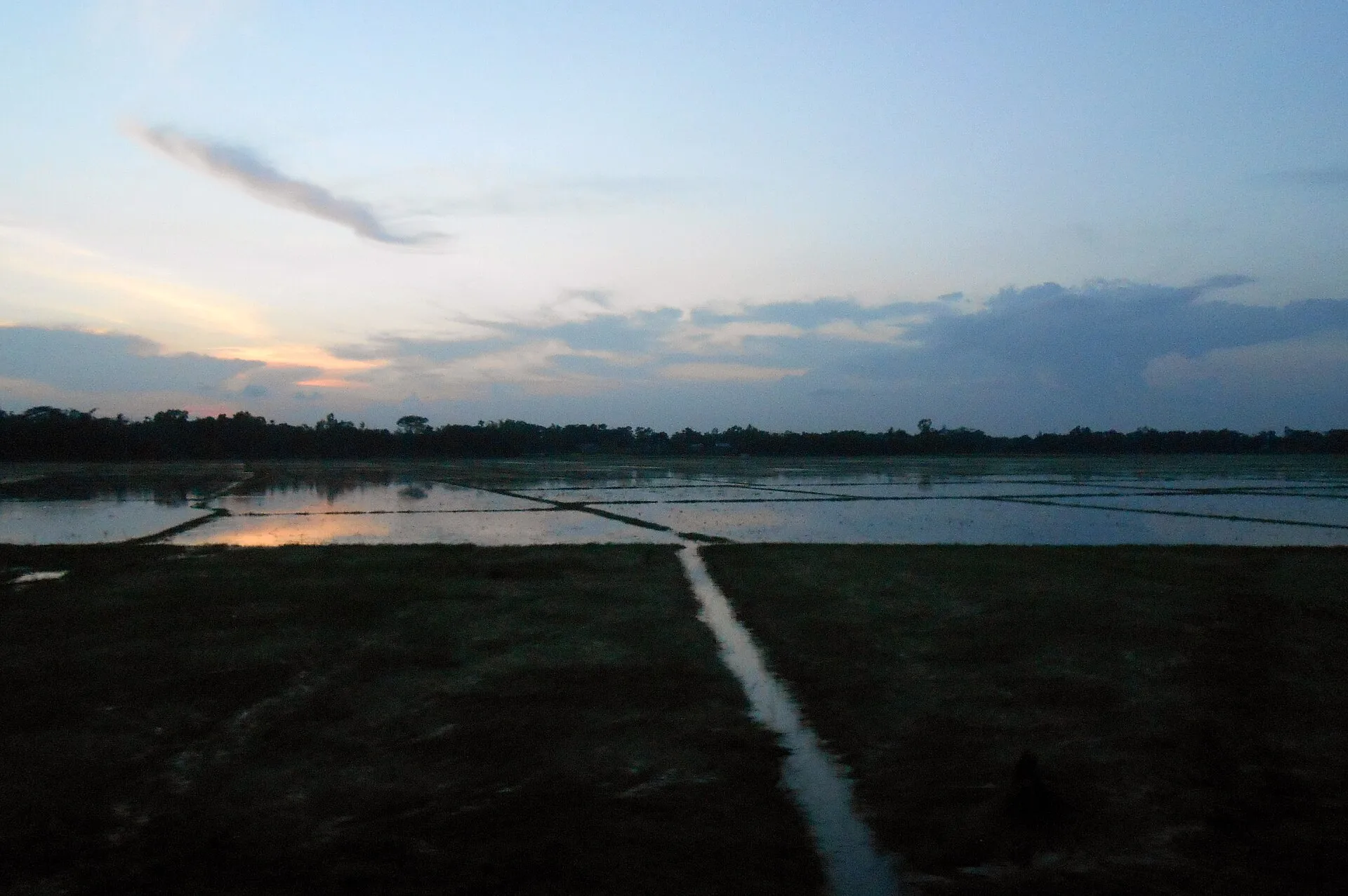 Sunset over Akhaura in Brahmanbaria District