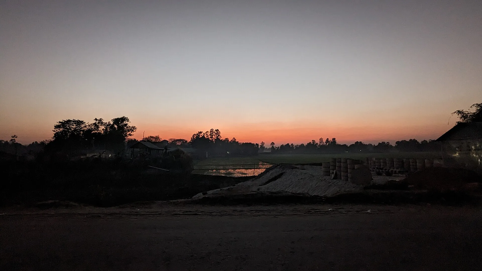 Sunset view, Kurigram, Bangladesh